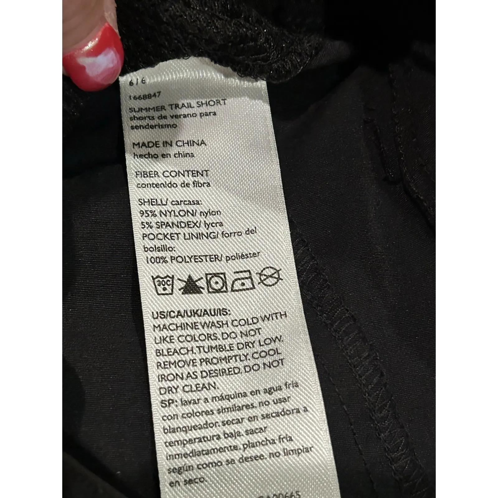 Eddie Bauer  Shorts Womens 6 Black Cargo Stretch Hiking Outdoors‎ - Image 4