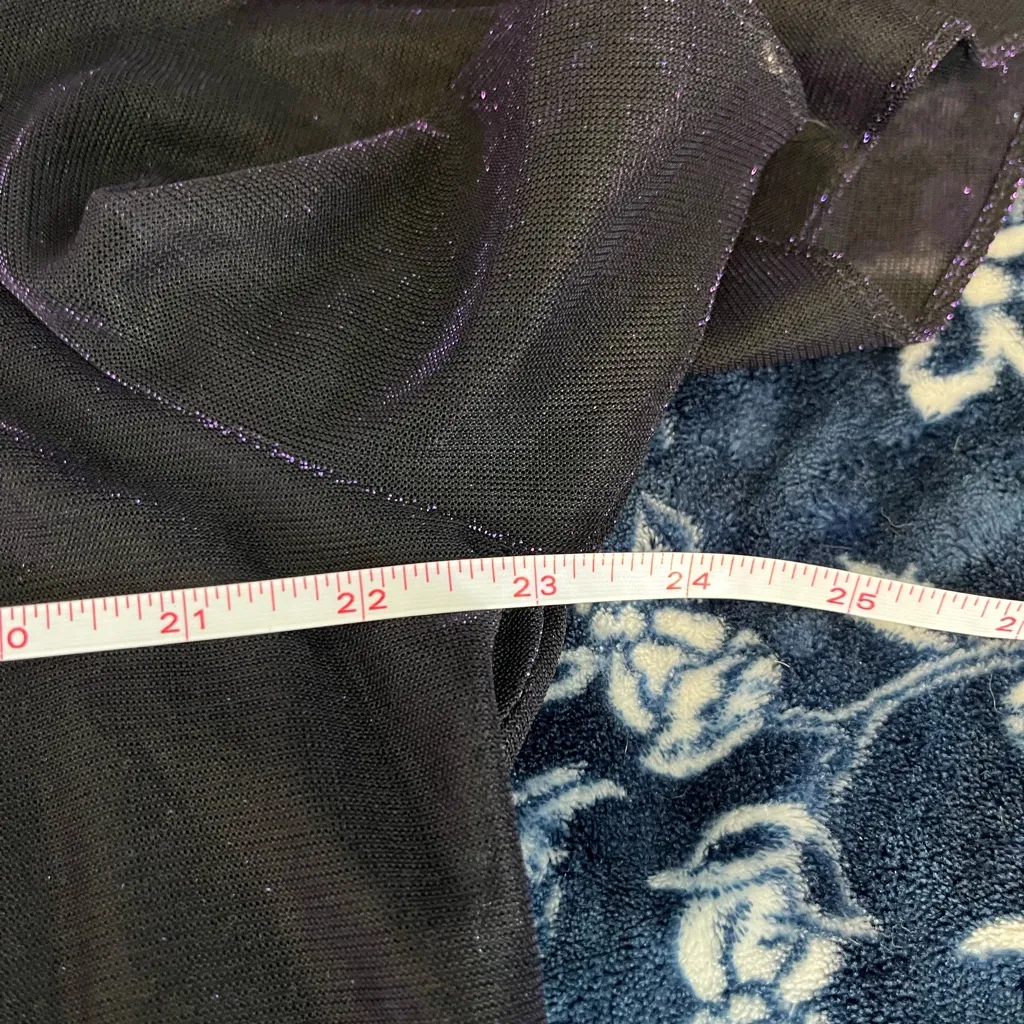 More Jazz A Chorus Line Co. Purple Shimmer & Sparkle Layered Tunic 23” P2P Black Size 18 - Image 9