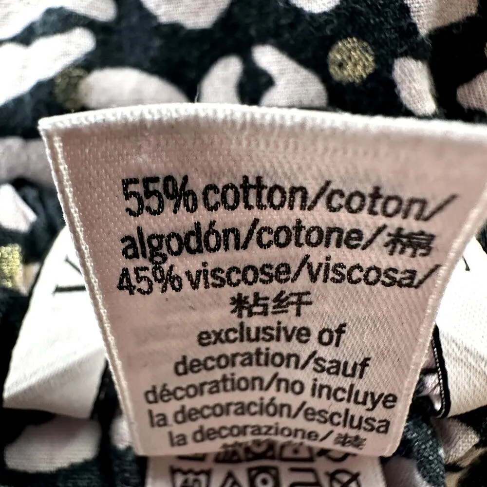 Victoria's Secret Pajama Pants Lounge Leopard Animal Print Drawstring Black M - Image 4