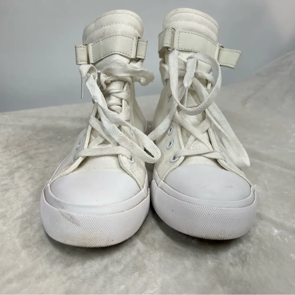 Pride love rainbow FEIYAO canvas Converse Style Shoes size 40 colorful lips White - Image 5