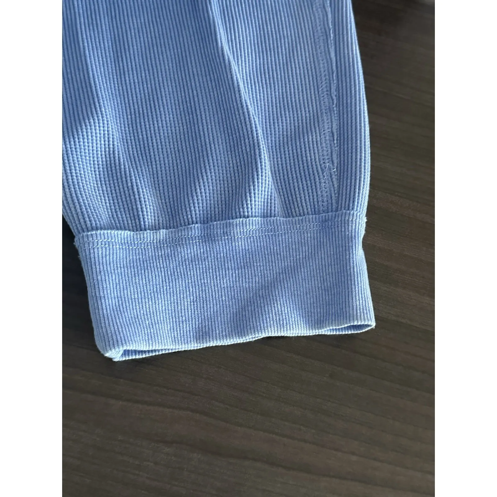 Sunnyside By Sundry Blue Waffle Knit Drawstring Lounge Pants Womens XL - Image 4