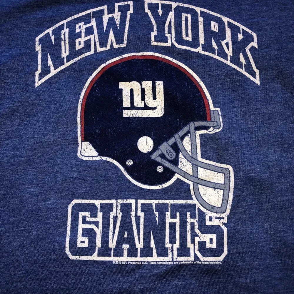 NFL New York Giants Ladies Blue T-Shirt SZ L - Image 6