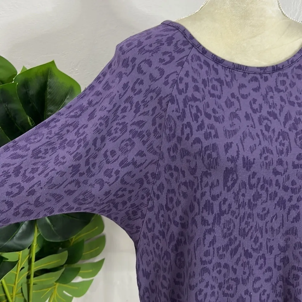 Gilligan O’Malley • leopard animal printed sleep shirt Purple Size M - Image 4