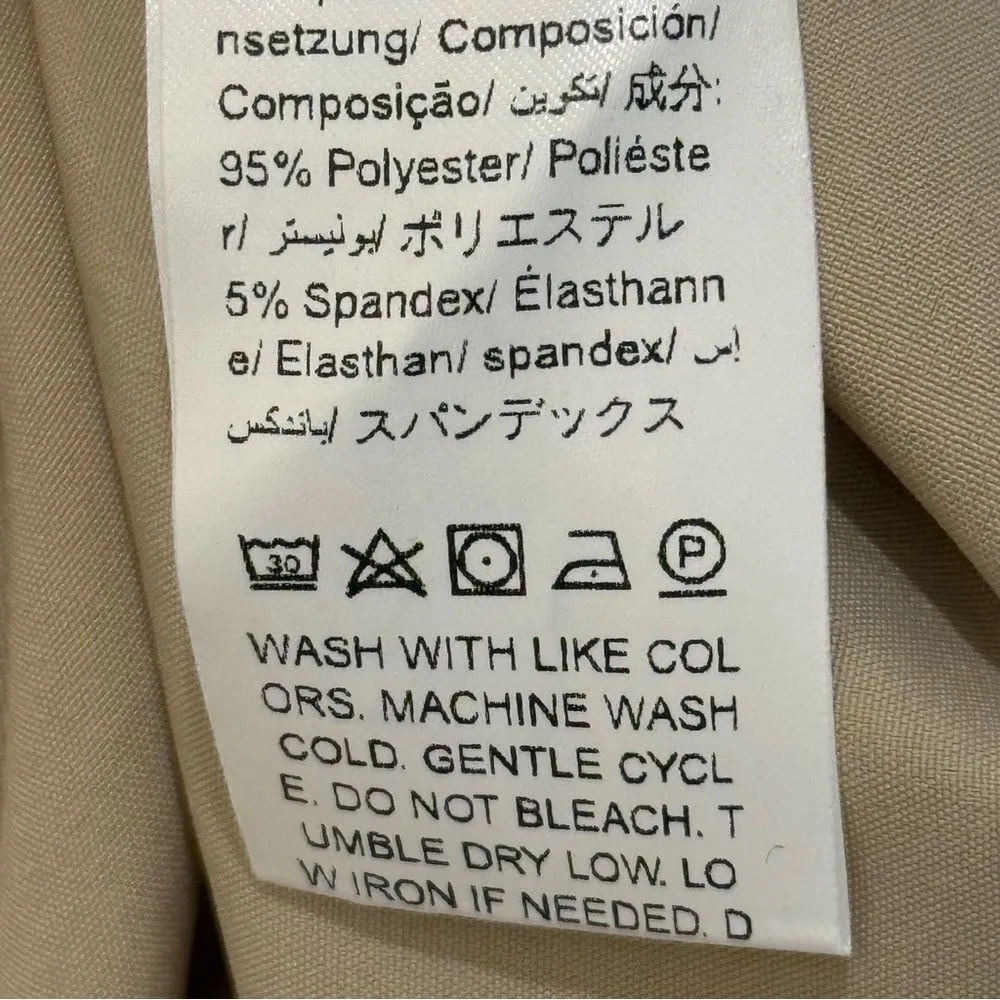 AEL Amy Enjoys Life Tan Ivory Mini Lined Size Extra Small - Image 7