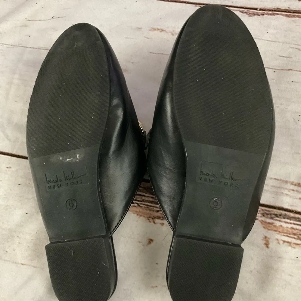 NICOLE MILLER FAUX LEATHER APPLIE MULES - Image 6