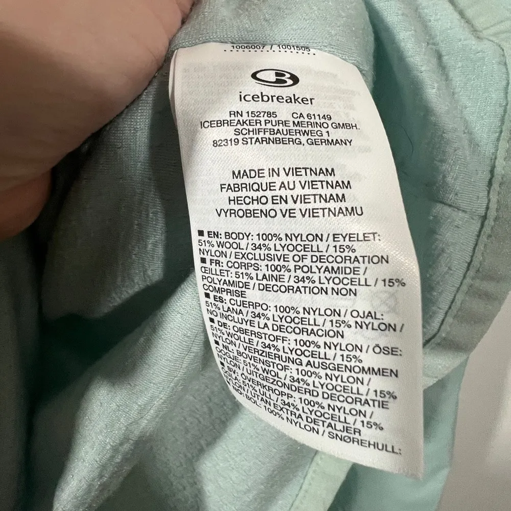 Icebreaker GT Merino Windbreaker in Ice Blue Women’s Size Small Cool - Image 5