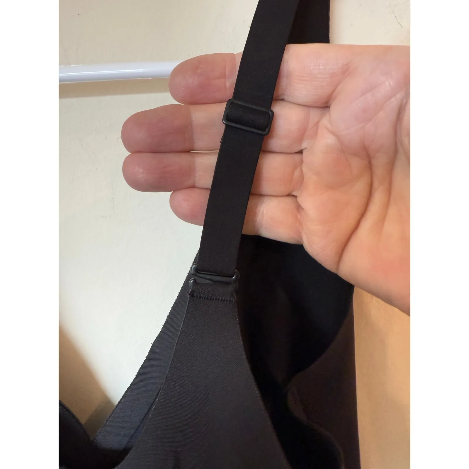 Skims Shapewear Bodysuit Womens L Black Compression Open Gusset Adjustable Strap - Image 4