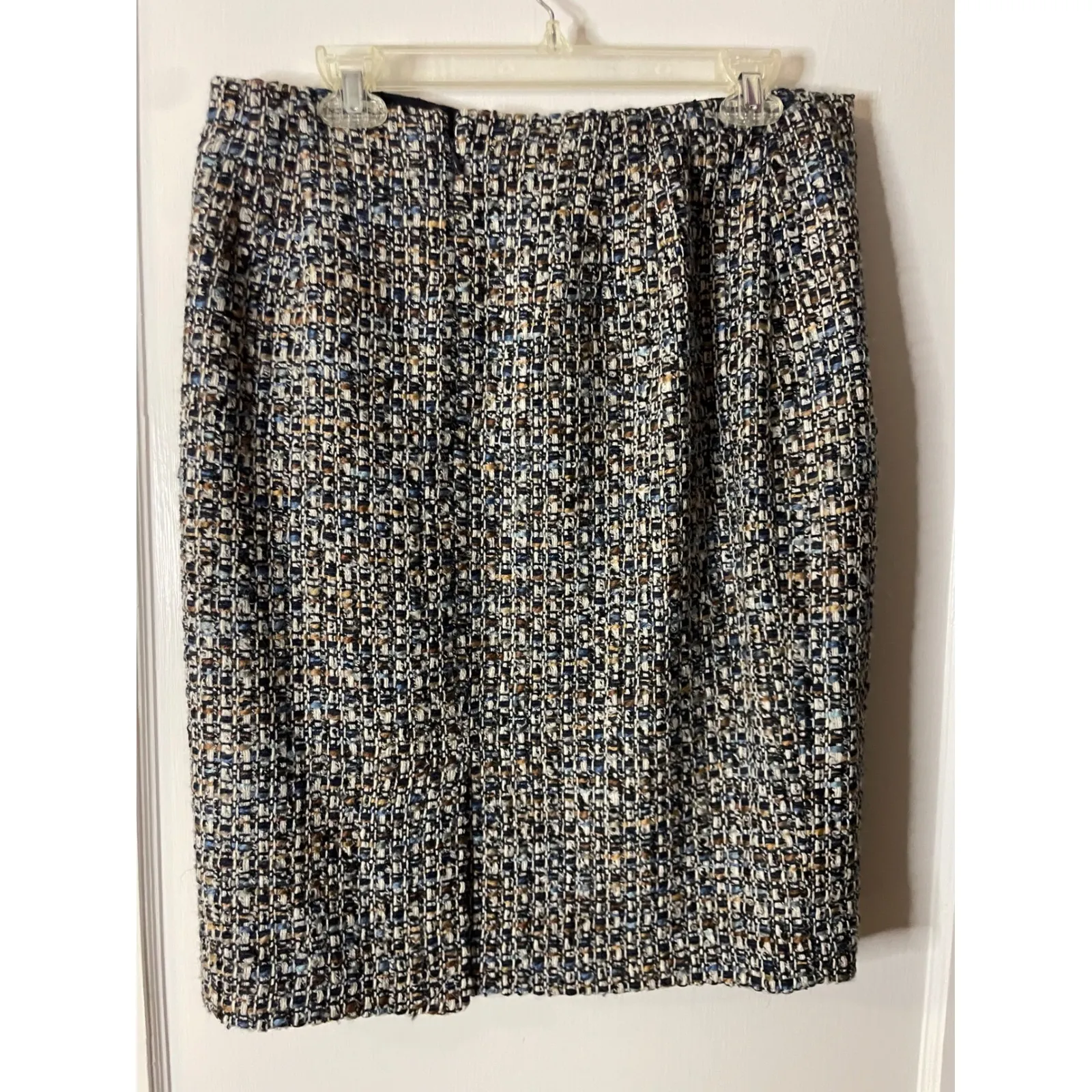 Talbots Tweed Pencil Skirt Women's Size 12 Multicolor Business Career - Image 4