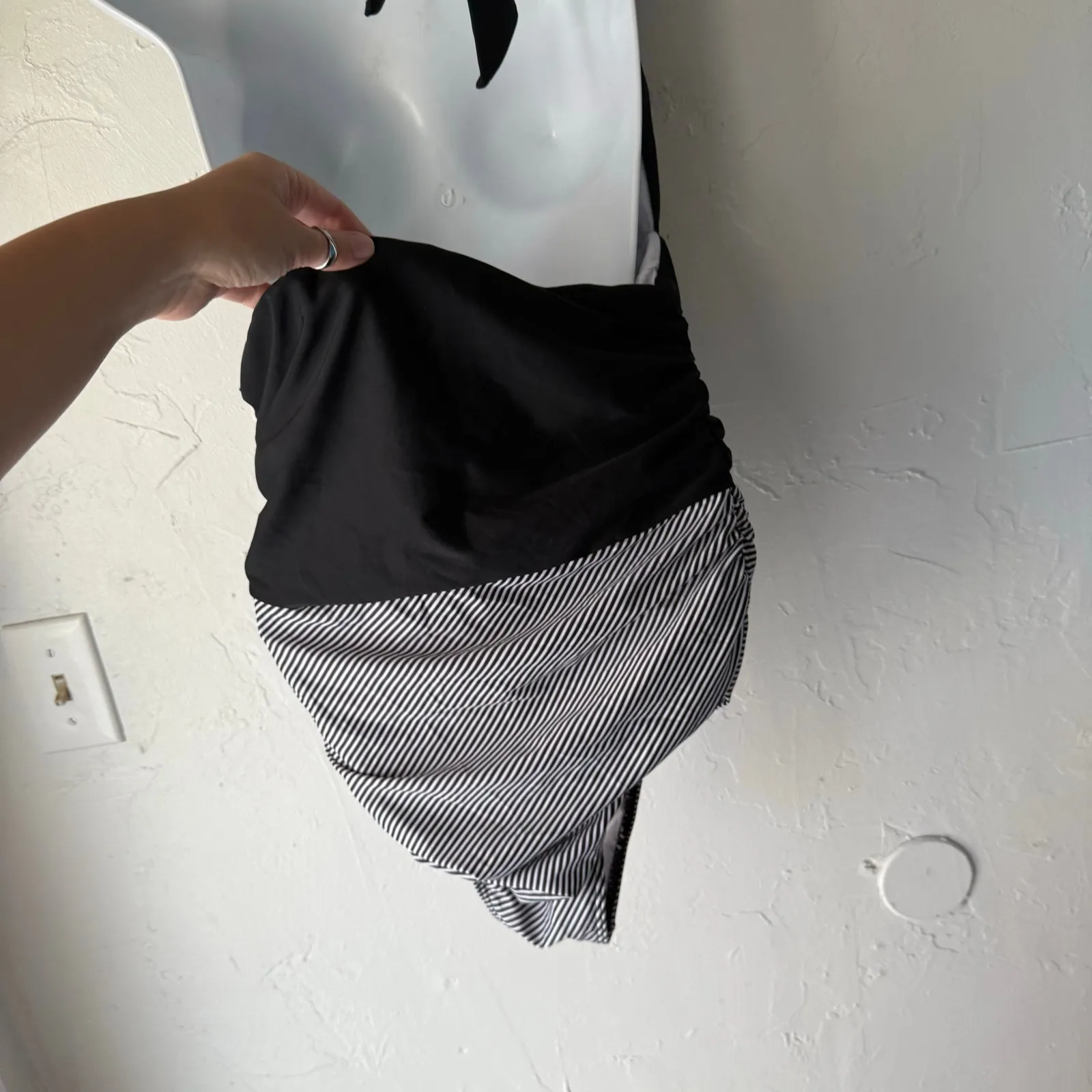 Beachsissi Large‎ Black Halter Open Back Coverage One Piece Bathing Swim Suit - Image 6