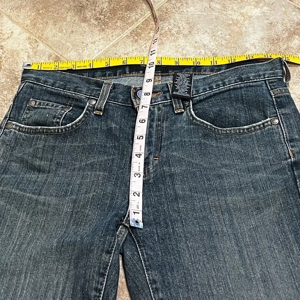 Calvin Klein Jeans Flare Mid Rise Medium Wash Denim Size 2 Blue Stretch - Image 7