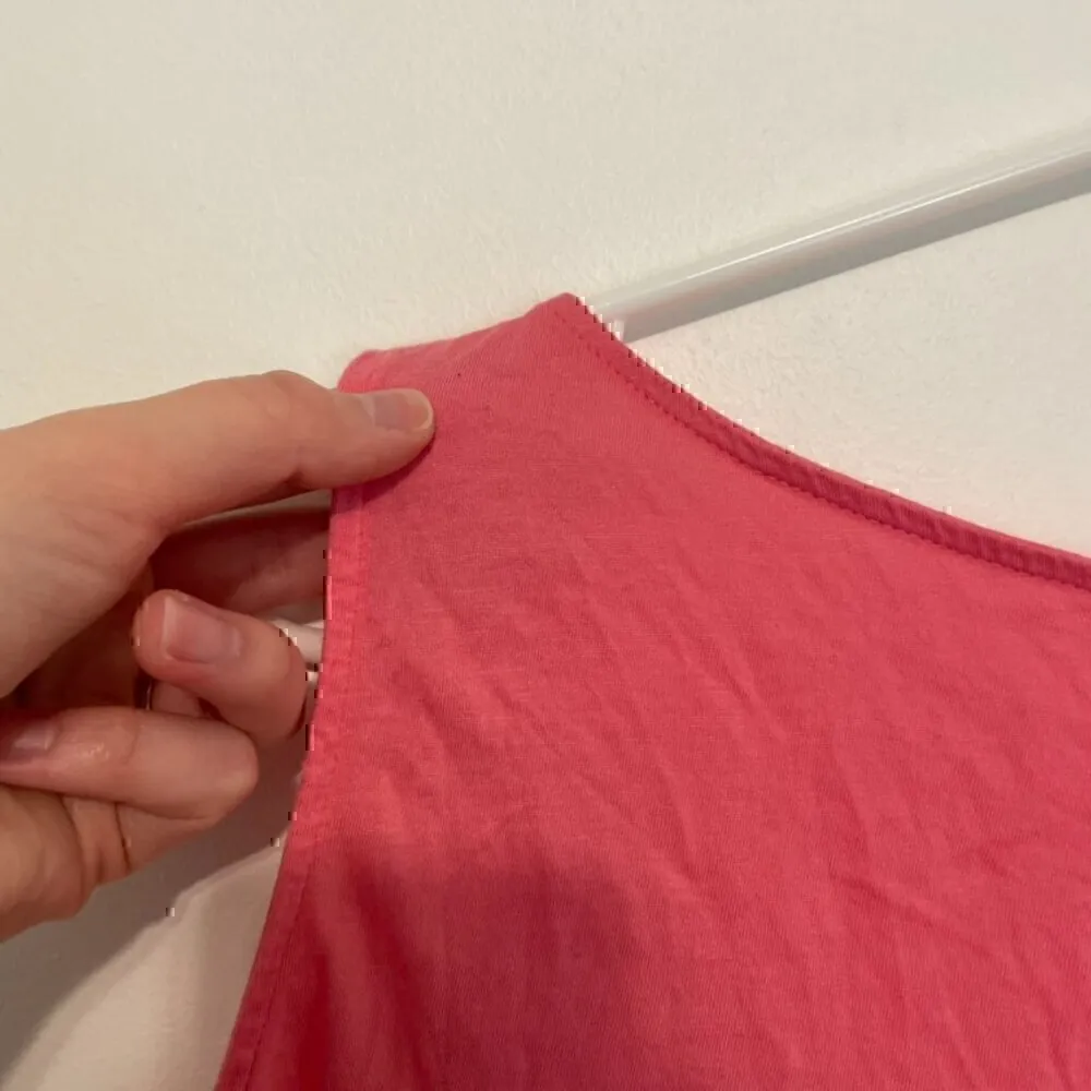 ANN TAYLOR LOFT Bright Pink 3D Flower Applique Floral Trim Sleeveless Blouse Top - Image 11