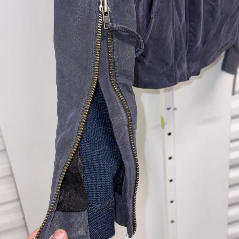 Free People Grey Blue Jacket Women's Size Small to Medium - Image 8