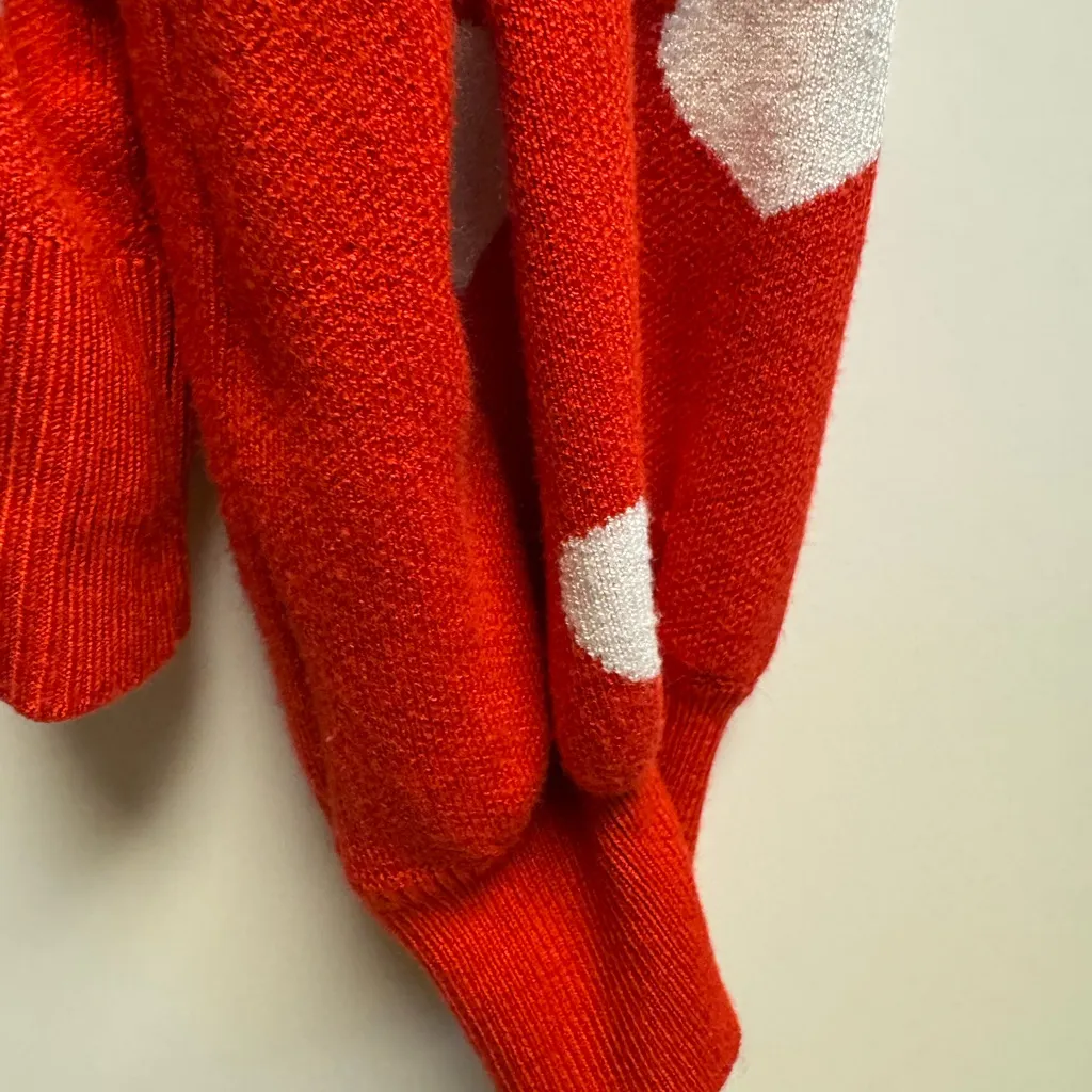 Red Heart Patterned Women's Sweater Size XL - Image 2