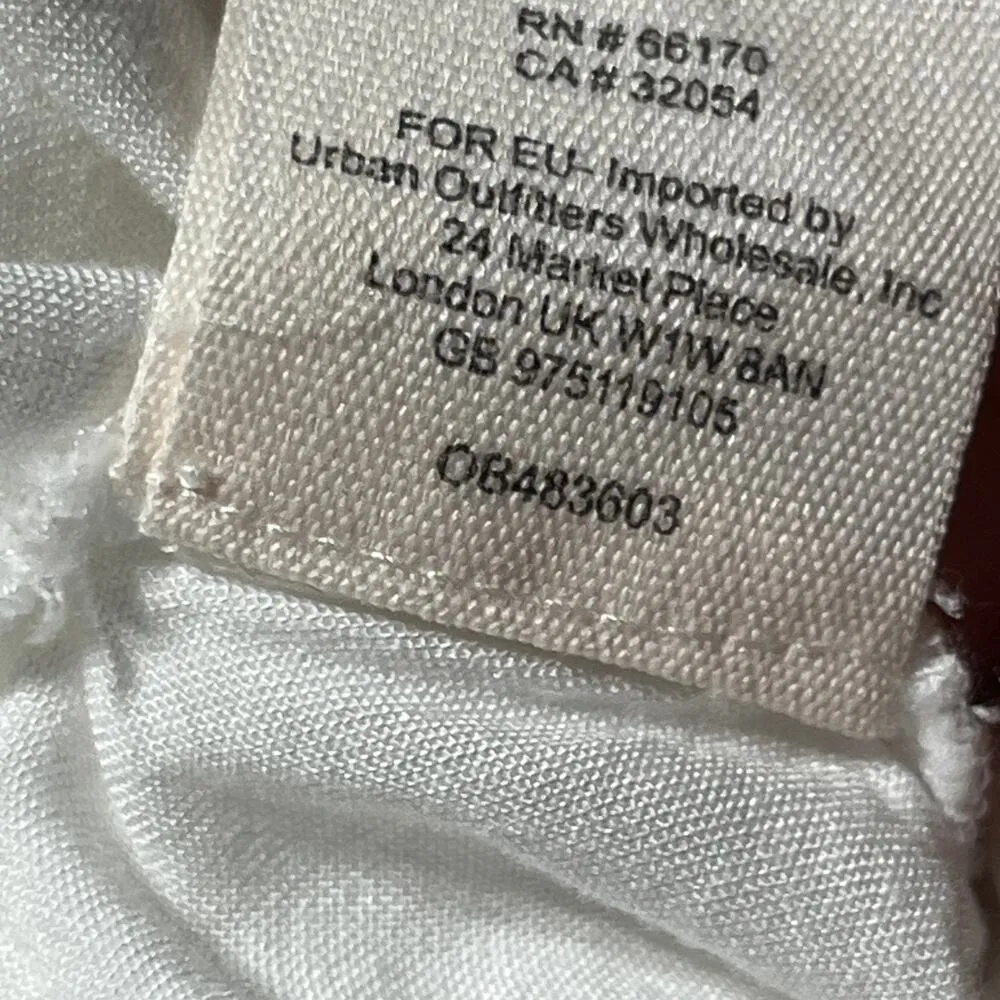 Free People Women's White Delightful Birds of Feather Dress Size 4 - Image 7