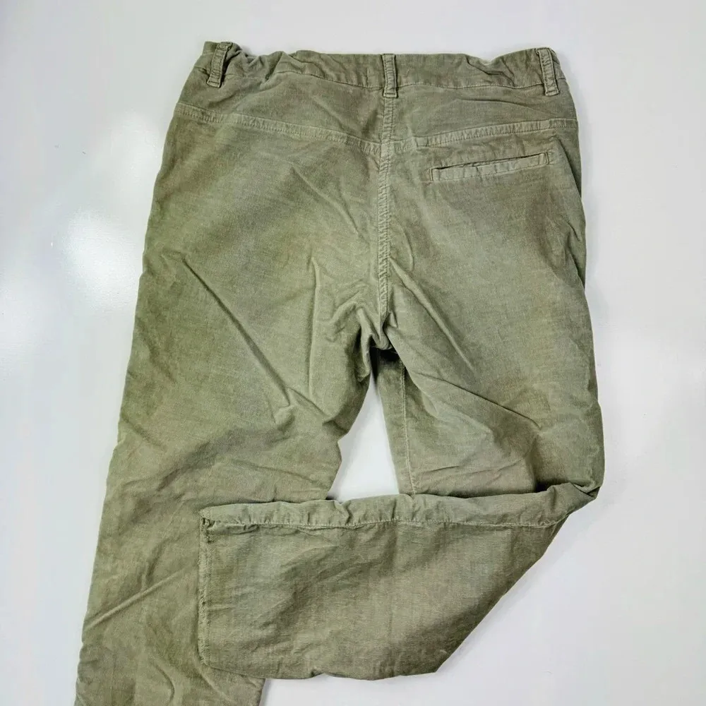 MASSCOB Made In Spain Sage Green‎ Corduroy Straight Leg Pants Size 6 - Image 11
