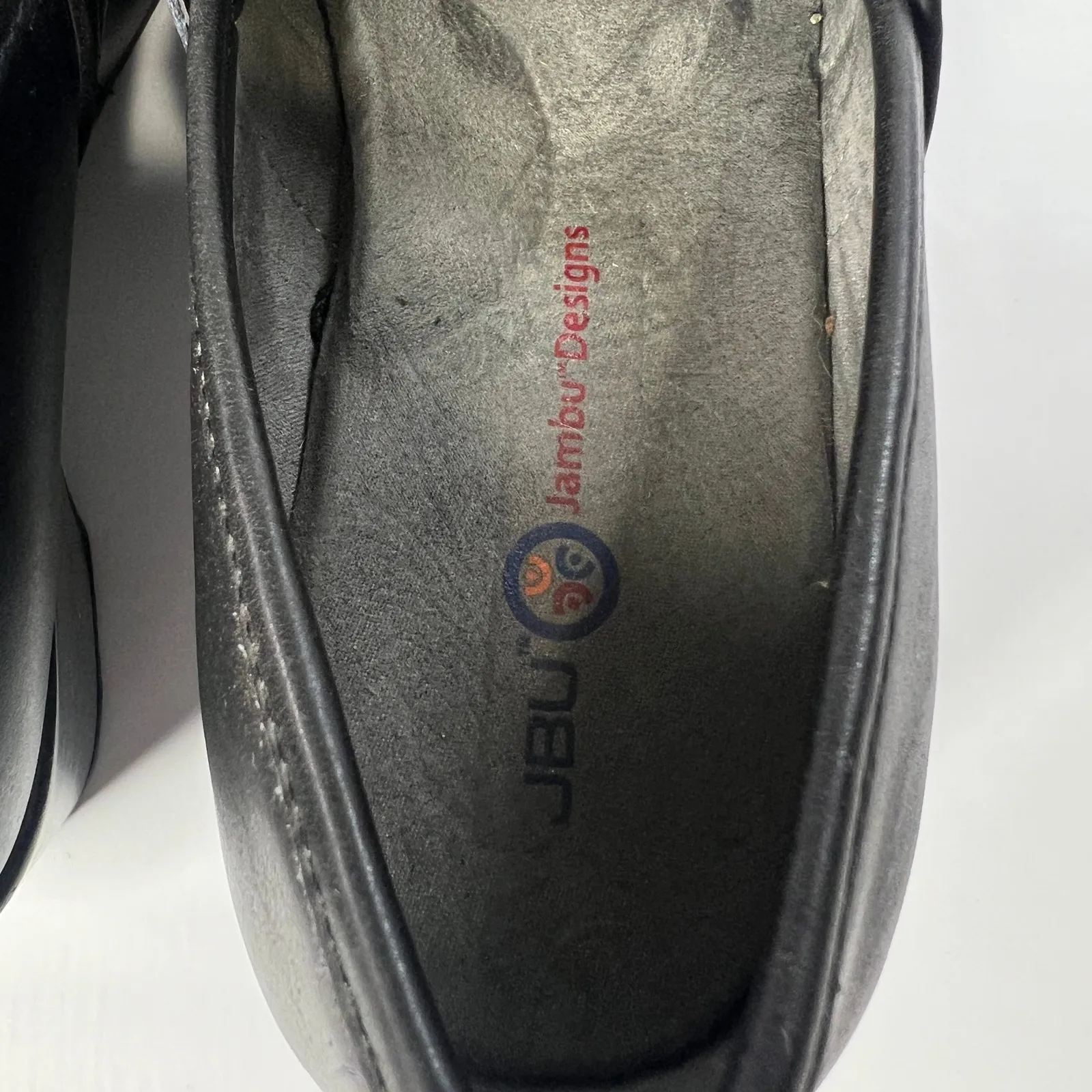 JBU Jambu Cordoba Clog Shoes Black Leather Slip On Wedge Women's Size 8M Comfort - Image 5