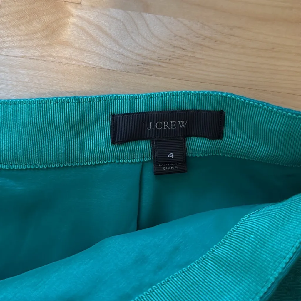 J. Crew Black Matalasse Textured Jacquard Ruffle Drop Waist Peplum Skirt, 4 - Image 6