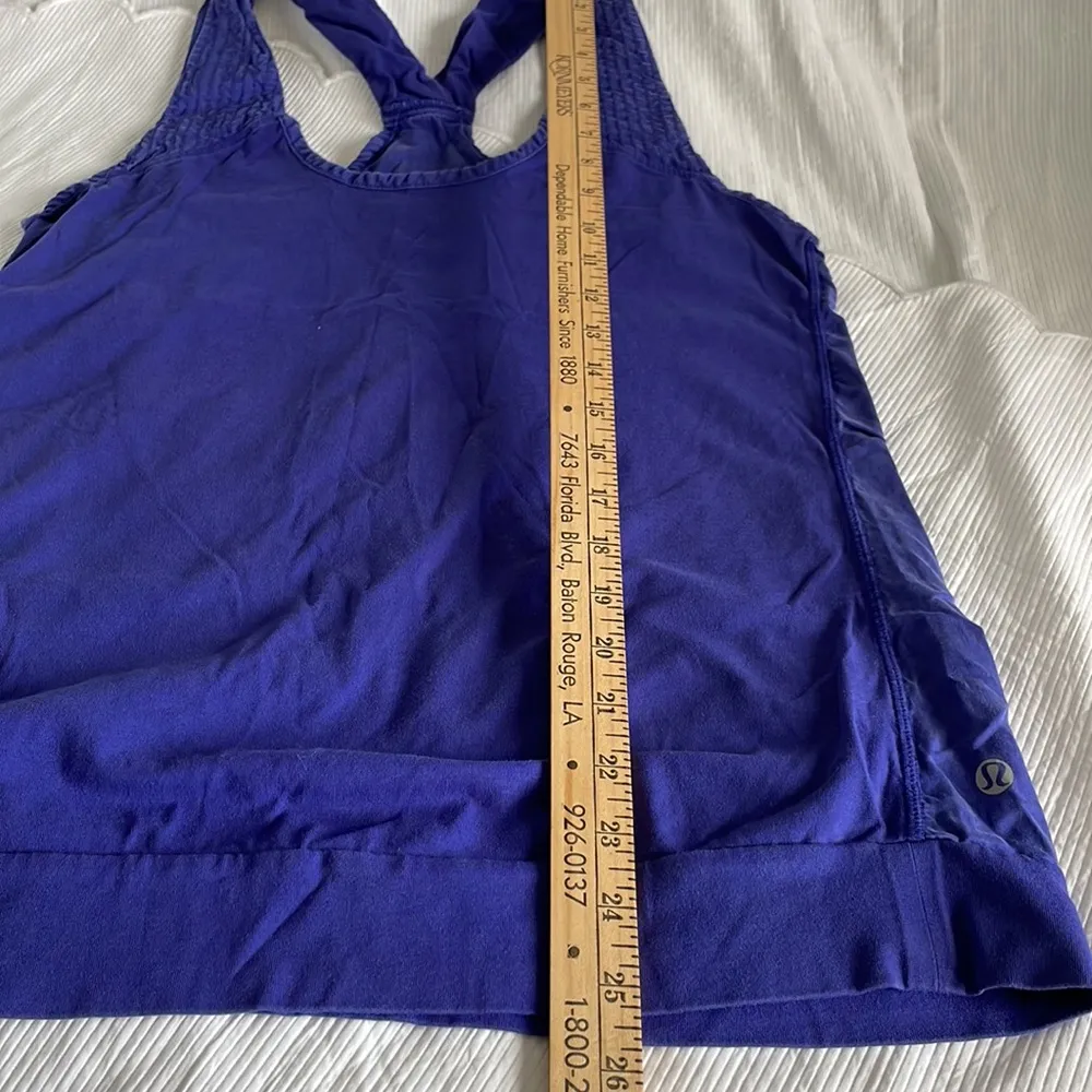 loose fit racer back blue tank top - Image 6