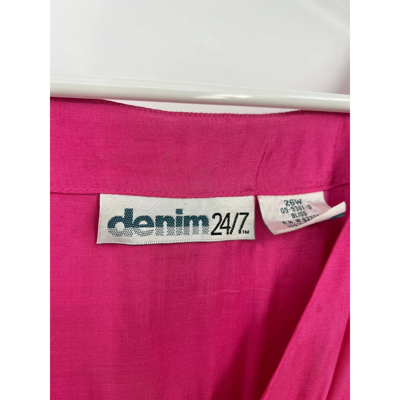 DENIM 24/7 | 26W Tiered Maxi Dress Ruffle Pink Red Tank Sleeveless Long Flowey - Image 7