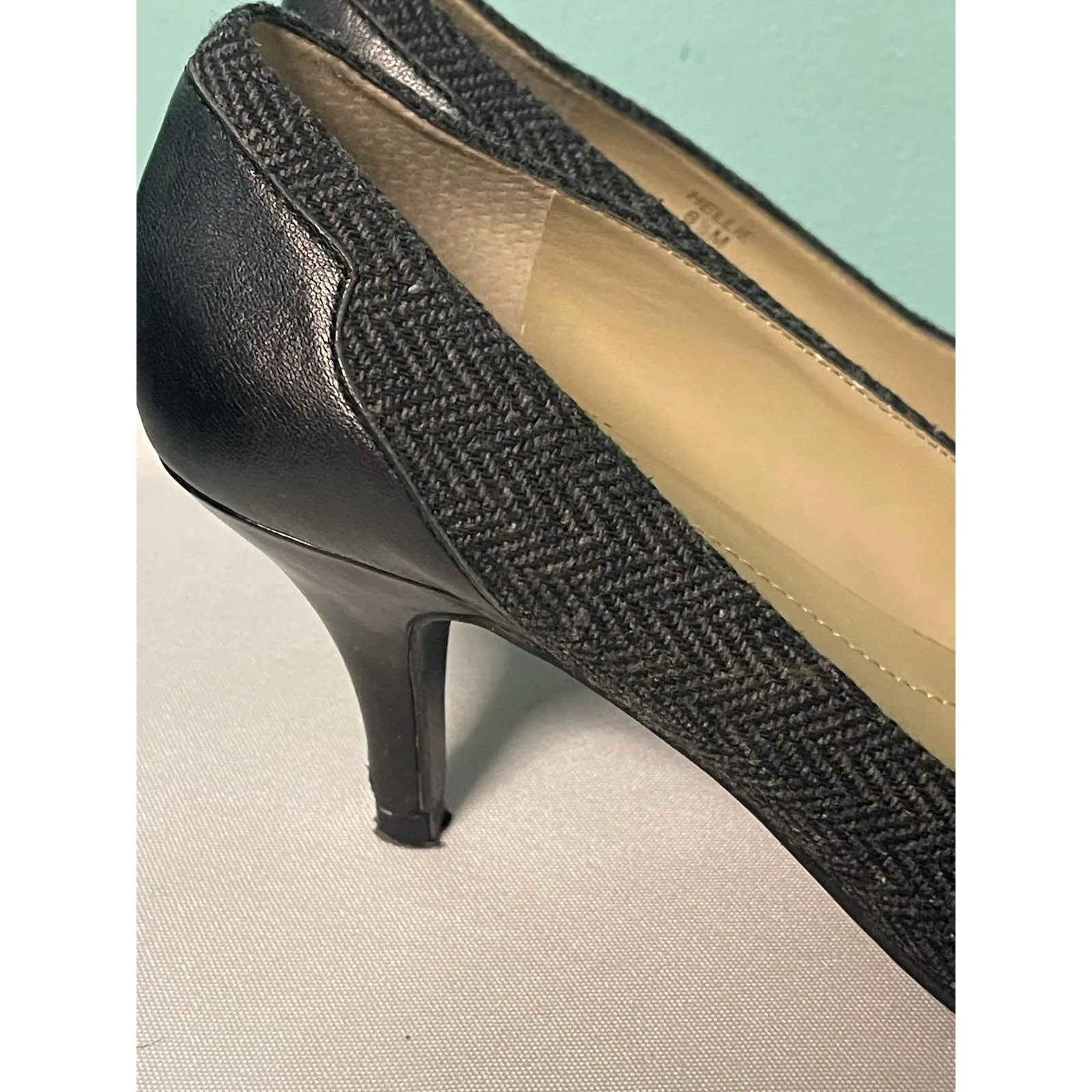 Ellen Tracy Womens Hellie Slate/Black Pumps Shoes 6.5‎ M - Image 4