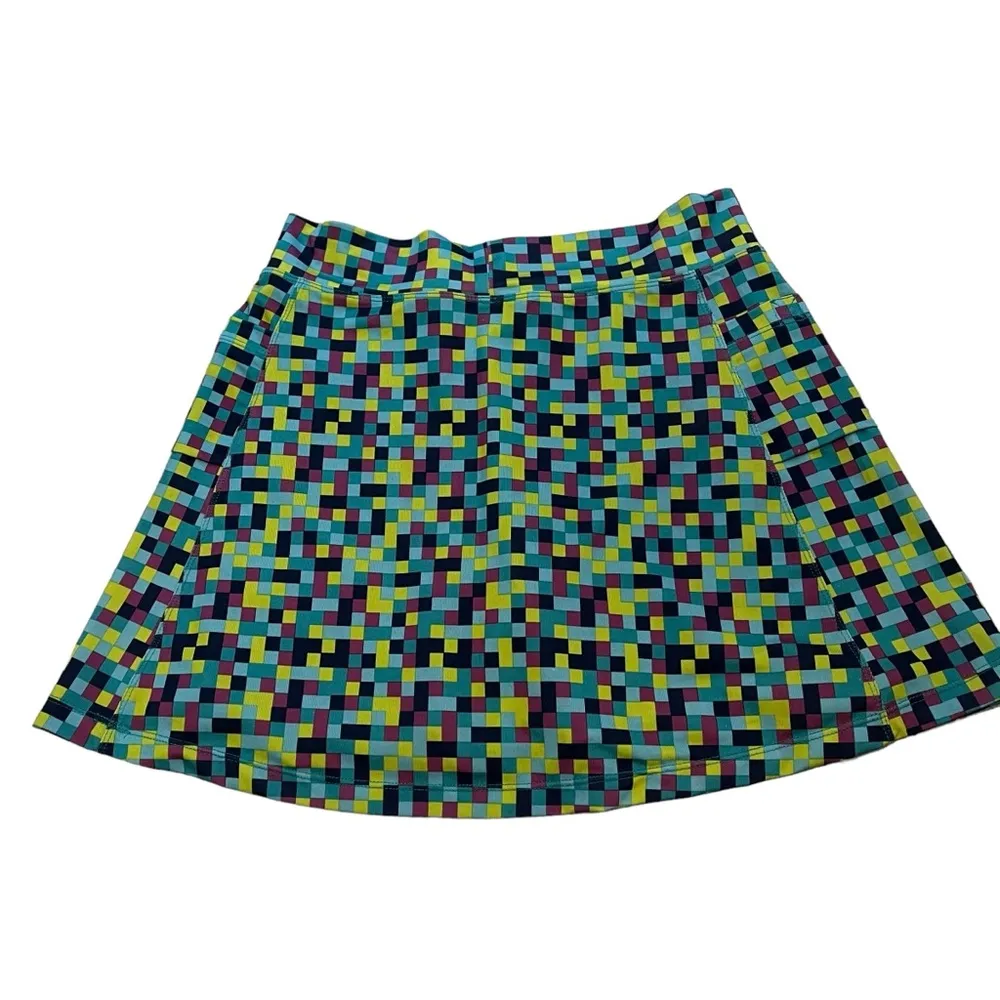 Runningskirts.com Blue Pixel Athletic Skirt Wide Waistband, Sz 2 - Image 4