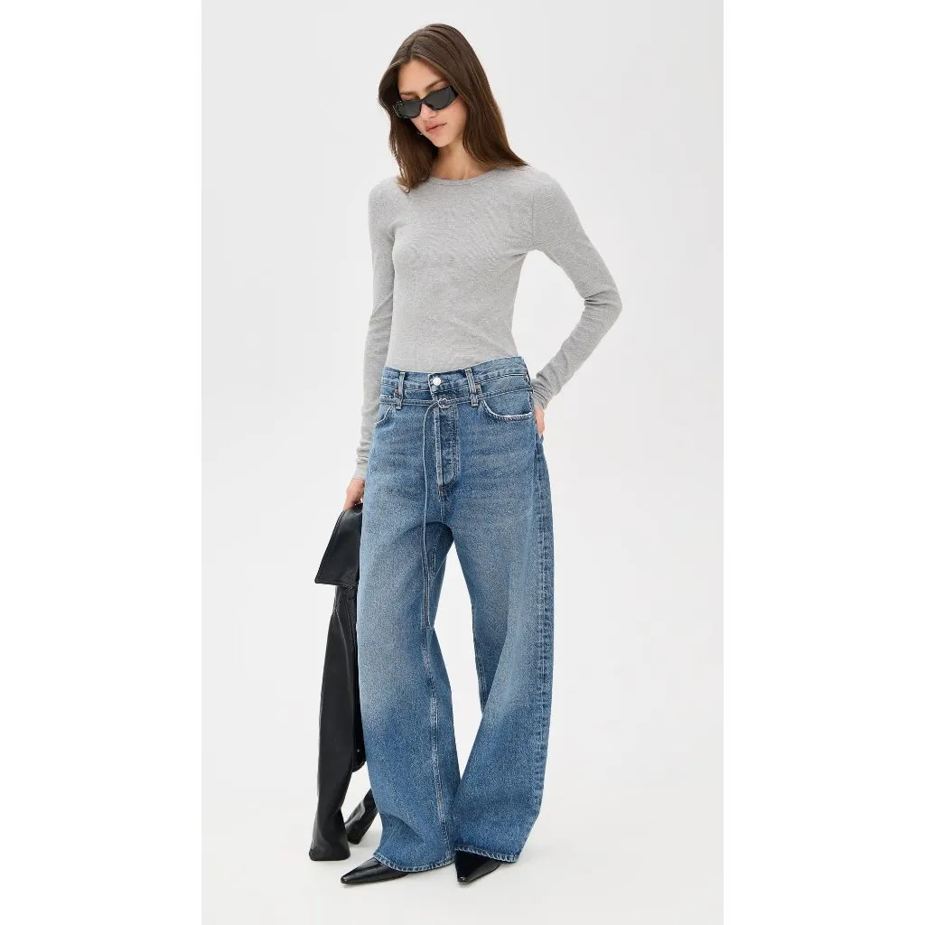 Eterne Fitted Crewneck Long Sleeve T - Image 11