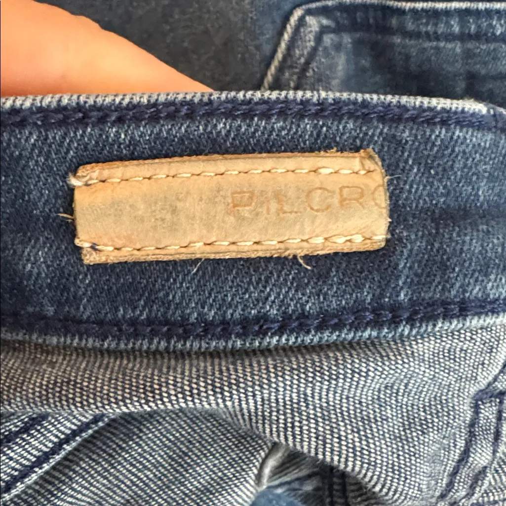 Pilcro The Icon Low-Rise Flare Jeans Anthropologie 28T - Image 6