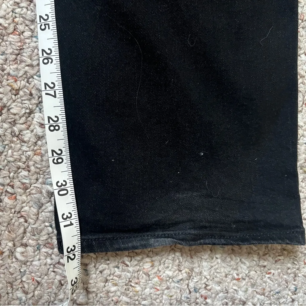 Old Navy Women's Size 16 Long Wow Boot Cut Mid-Rise Black Denim Jeans 32” Inseam - Image 5