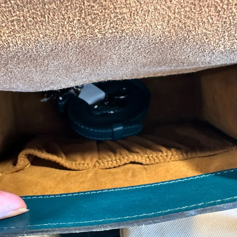 Patricia Nash-Chauny-Satchel Crossbody-Blue Coral-Tooled Leather-Purse & Wallet - Image 12