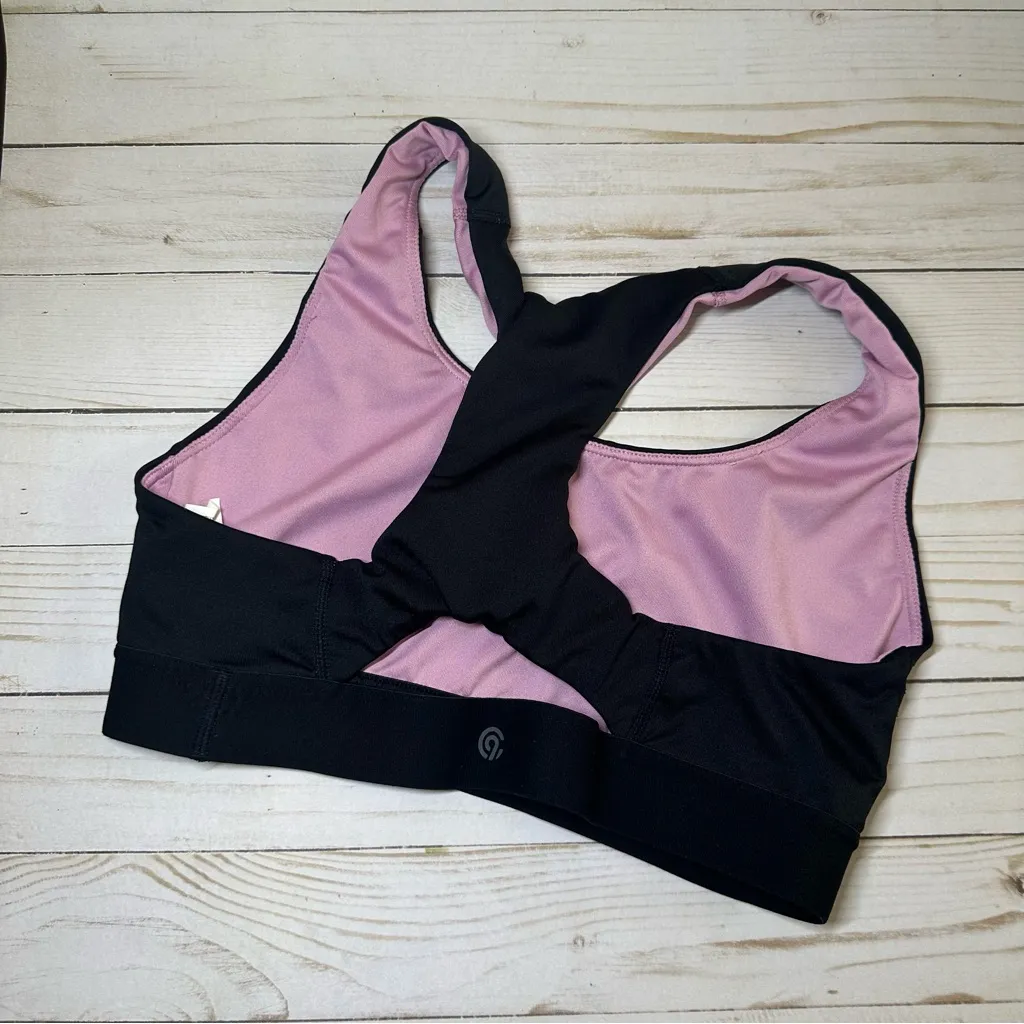 Champion Black Sports Bra with Pink‎ Lining - Image 2