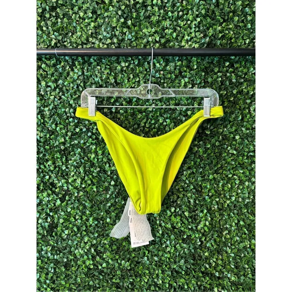 Dos Gardenias Carbon38 Falcon Bikini Bottoms Sz 2/Small Moss NWT Green - Image 2