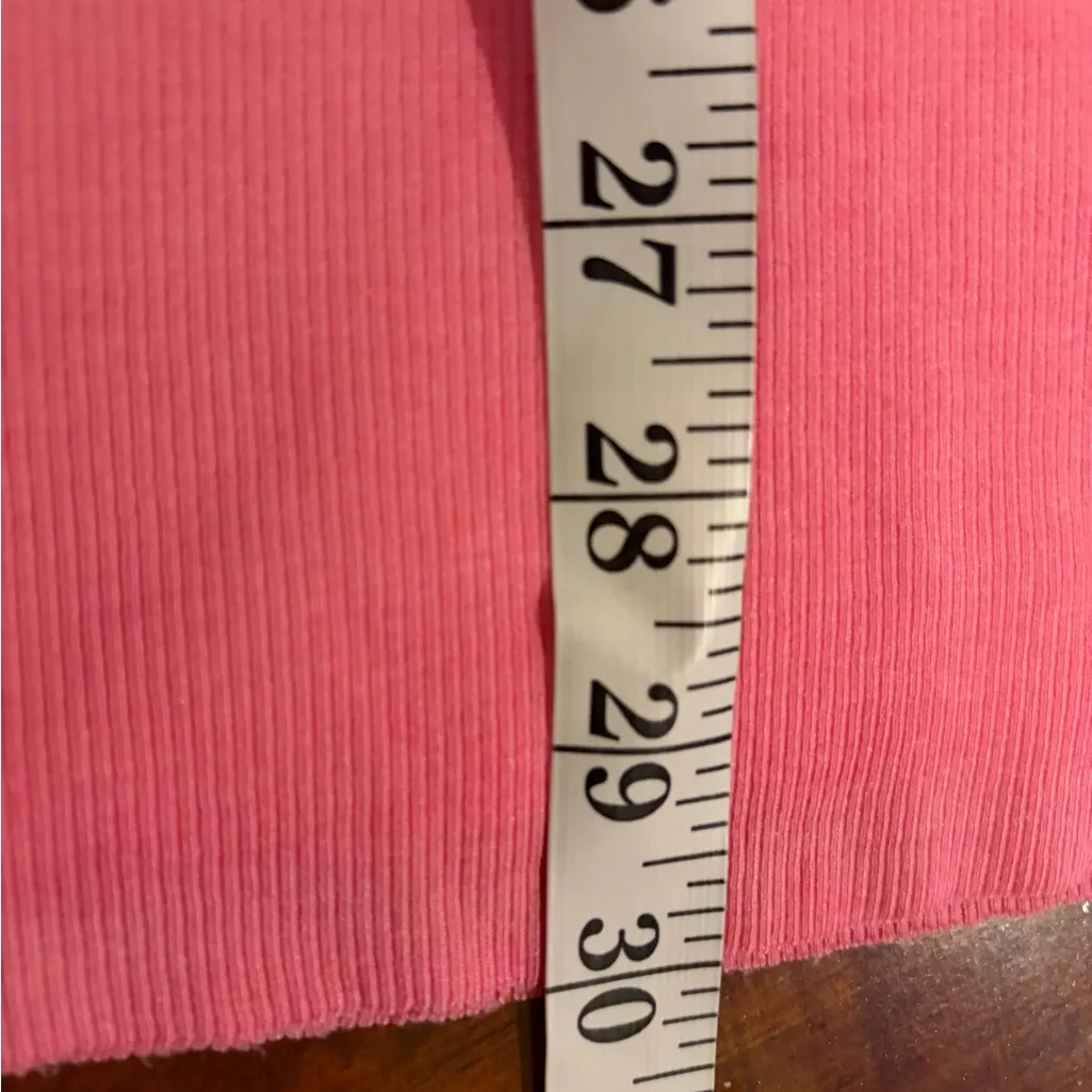 Cotton Citizen revolve Ribbed Sweater Knit Stretch Pull On Midi Skirt Pink Sz xs - Image 14
