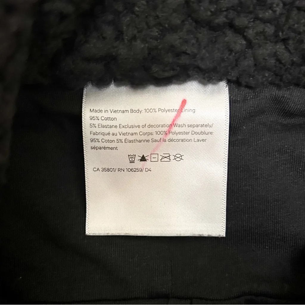 Lululemon Black Sherpa Fleece Warmth Restore Oversized Turtleneck XS S *MATTED* - Image 12