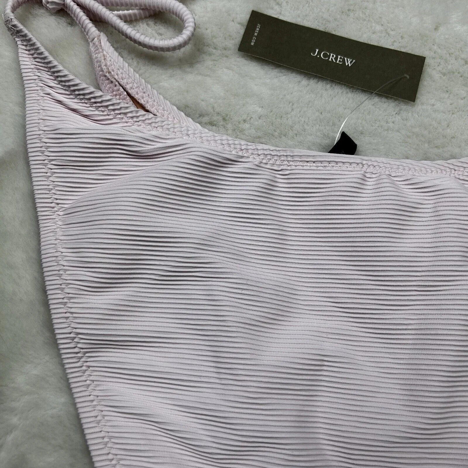 J Crew String Bikini Bottom Ribbed Cheeky Curved Waist - Image 8