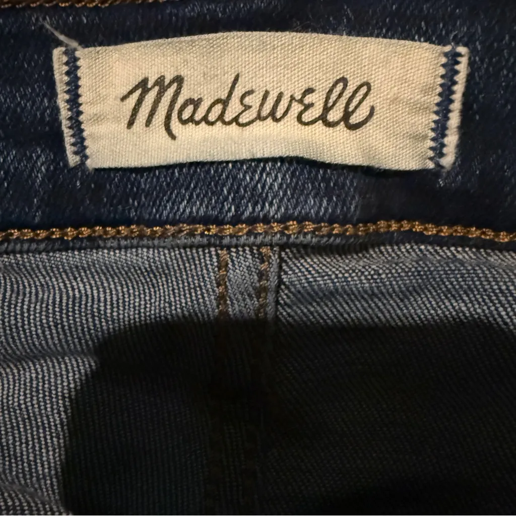 Madewell Jeans‎ Women's Size 26 High Rise Slim Straight Pendleton Wash Stovepipe - Image 8