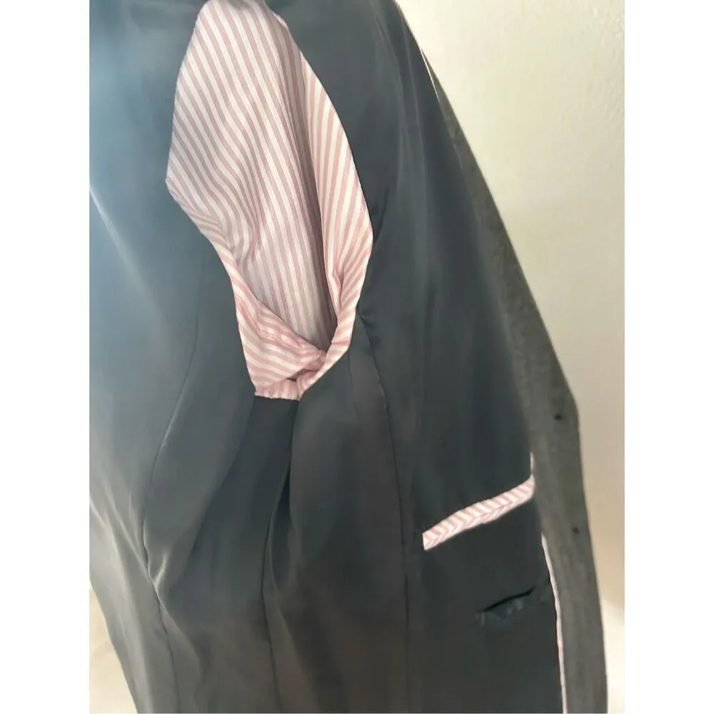 J crew gray blazer size 2 two bottom form fitting work blazer classy stylish wo Gray - Image 7