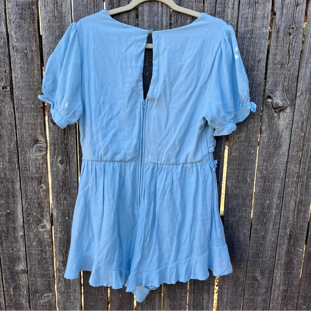 NWT Francesca’s mi ami pastel blue romper - Image 5