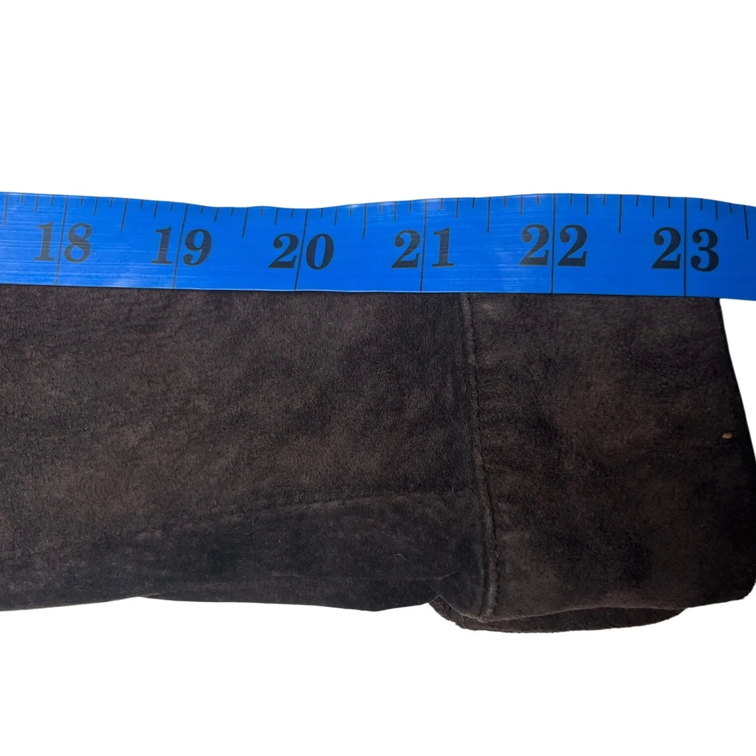 Suede Leather Button Front Shirt Jacket Brown Ann Taylor Womens S - Image 9