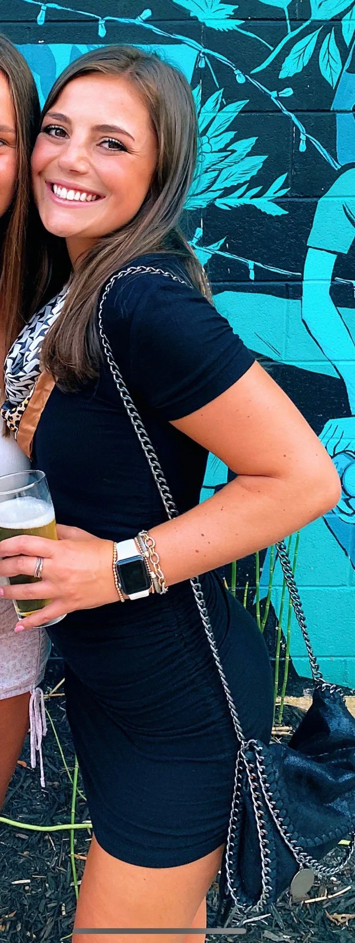 Black Ribbed Tie Up Dress - Image 2