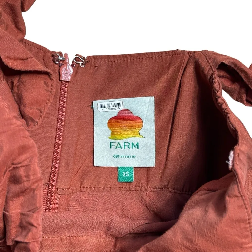 Cinnamon Dark Brown Ruffle Strap Maxi Dress Women’s US XS - Image 5