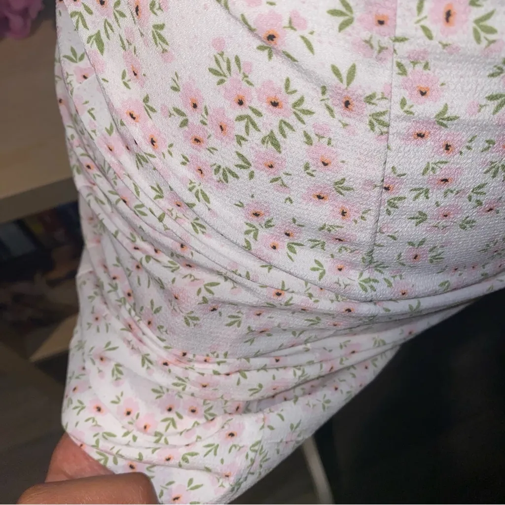 Shein 90s style girly fairycore white & pink floral dress - Image 6