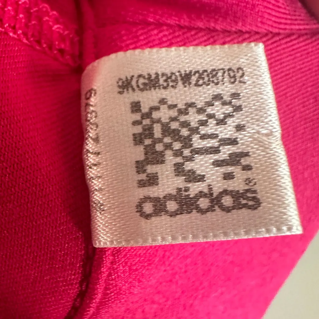 Adidas Hot Pink Climalite Half Zip Long Sleeve Pullover Shirt Top Medium - Image 8