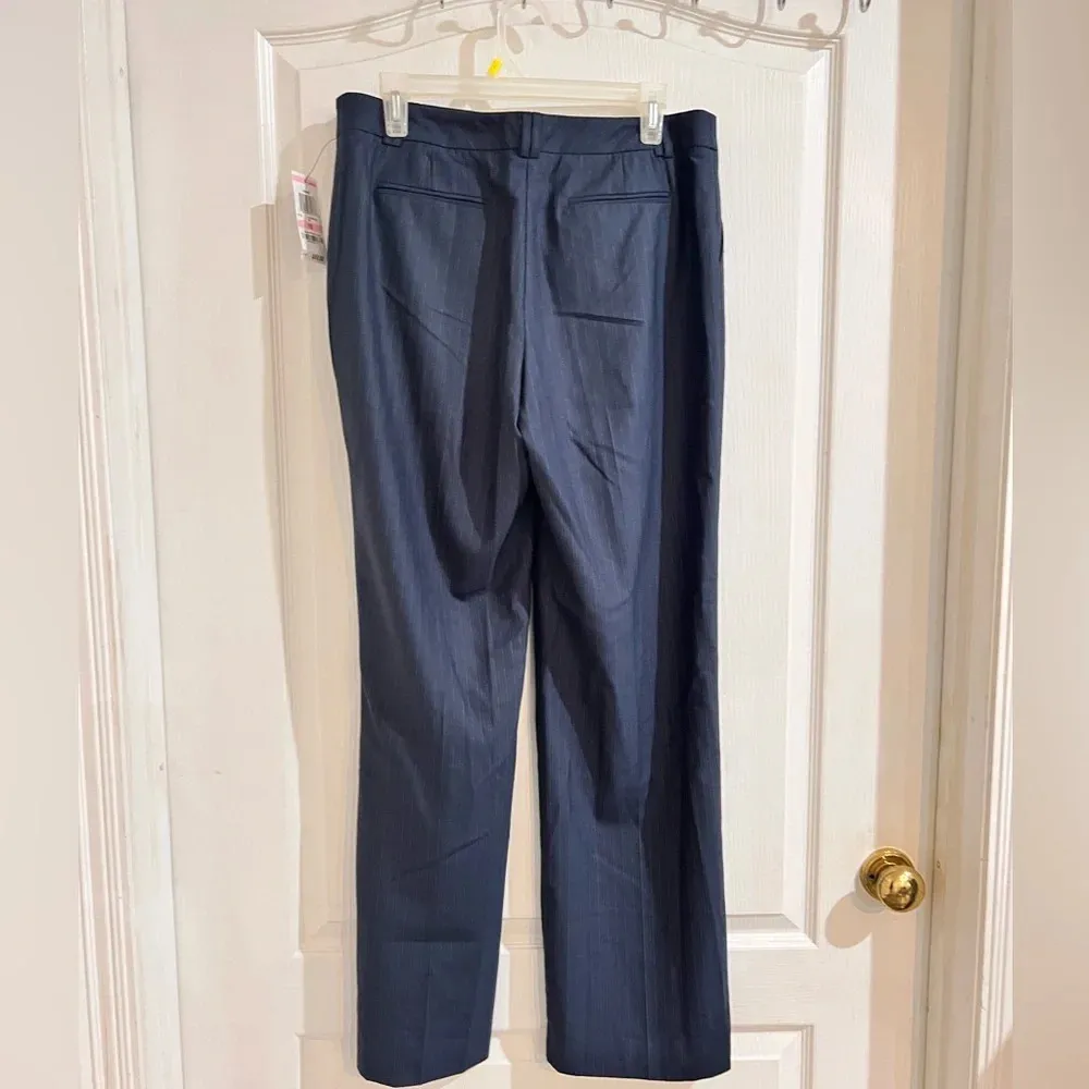 FINAL PRICE NWT Alfani Navy Striped Venice Slacks - Image 10