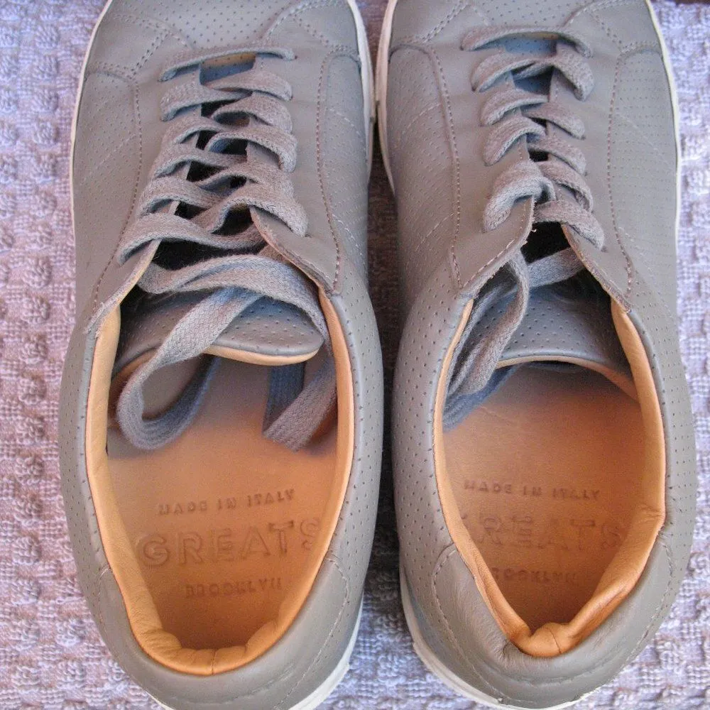 The Greats Leather Sneakers 8.5 Gray - Image 7