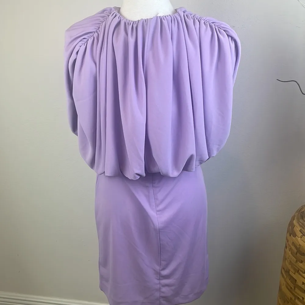 Retail $398 NWT RONNY KOBO Kelly Mini Dress In Purple Lavender Dress Size M - Image 3