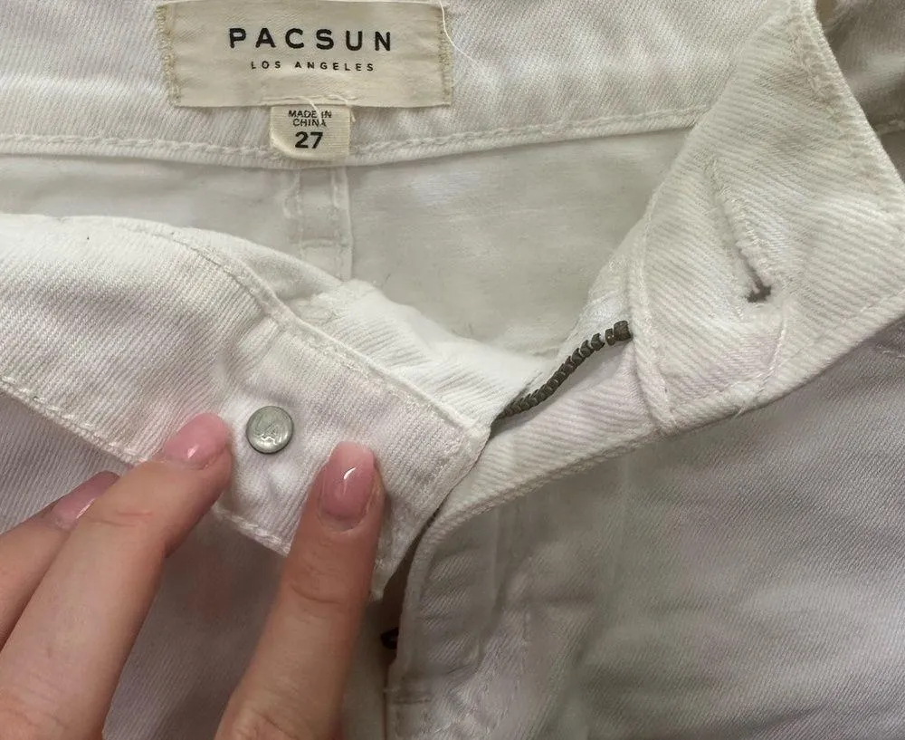 PacSun White Jean Skirt - Image 2