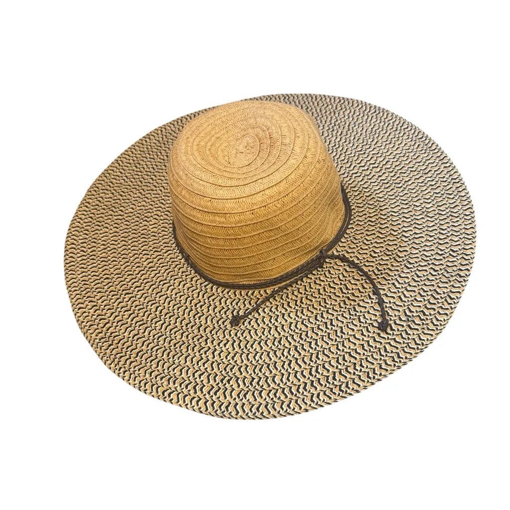 four buttons san diego‎ hat company Straw Har Excellent Condition Tan - Image 3