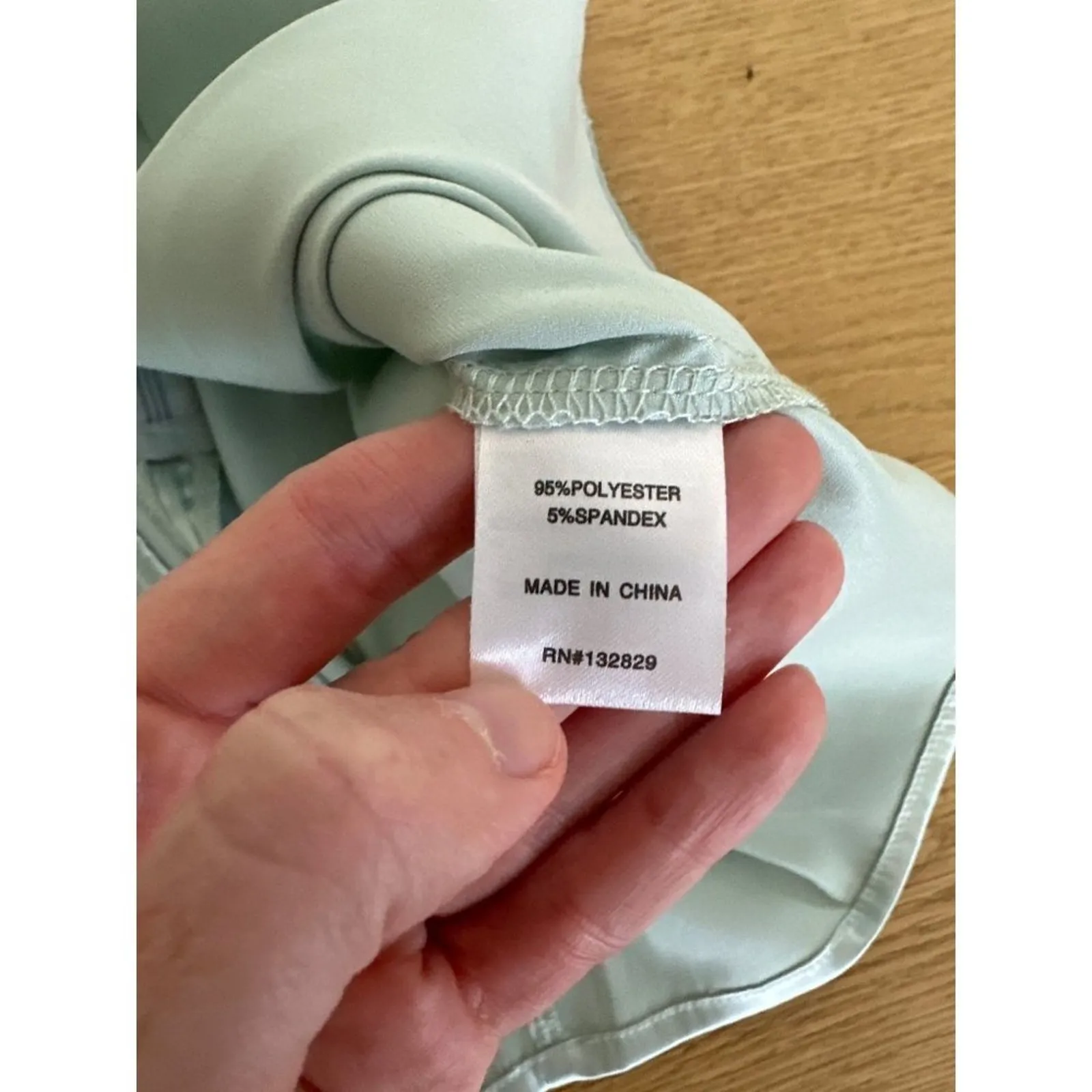 Superdown - Juliana Asymmetrical Cowl Neckline Satin Mini Dress in Mint - Image 3