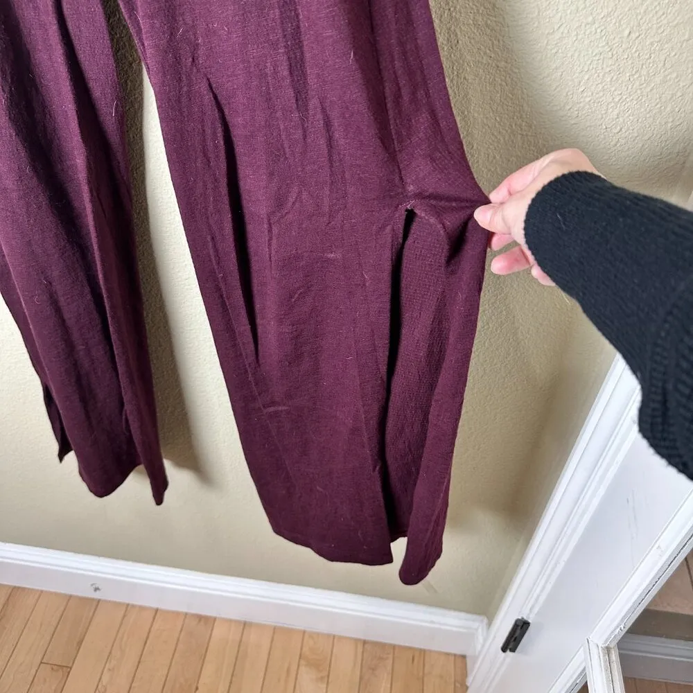 URBAN OUTFITTERS Soft Wide Leg Side Slit Pants Trousers Size XS - Image 4