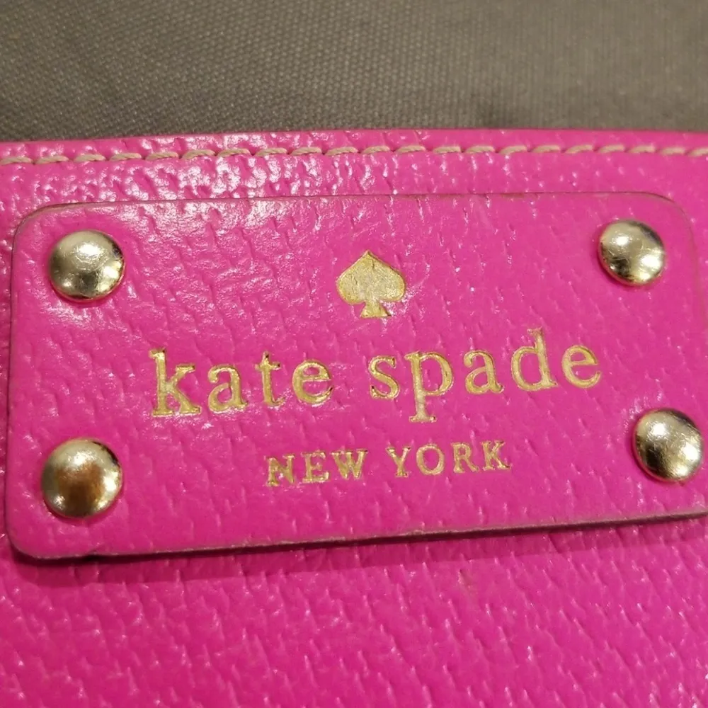 💕Kate Spade💕 Hot Pink and Tan Card Wallet - Image 3